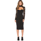 Temperament Lace Sleeve Collar Dress