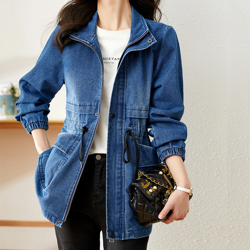 Veste en jean personnalisée à la mode pour femmes