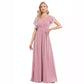 V-neck Chiffon Dress Women