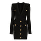 Knit Dress, Base Skirt, Temperament Was Thin, Solid Color V-Neck Long-Sleeved Hip Skirt
