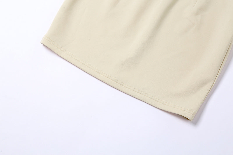 Square Neck Slim Wrap Hip Dress