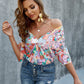 White Mid-sleeve Pullover Stitching Print Fashion Business Temperament Commuting