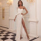 One Shoulder Irregular Sequins Dress