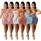 Chest Wrapped Hanging Neck And Buttocks Irregular Dress