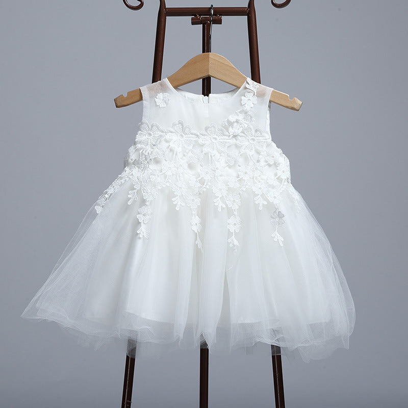 Pleine lune de bébé, robe de mariée de bébé, robe de princesse, robe d'enfant, bonnet en dentelle, robe duveteuse, studio photo 
