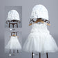 Pleine lune de bébé, robe de mariée de bébé, robe de princesse, robe d'enfant, bonnet en dentelle, robe duveteuse, studio photo 