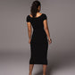 European And American Women's Clothing Art Tight One-step Dress