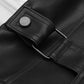 Long-sleeved Lapel Loose-fit Women's Leather Jacket