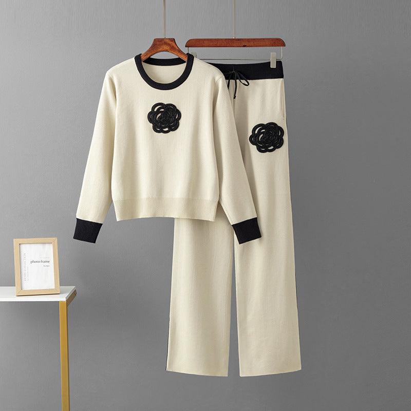 European And American Fashion Suit Women's Spring And Autumn Loose And Irregular Knitting