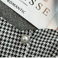 Fashionable Houndstooth Camisole Design Sense