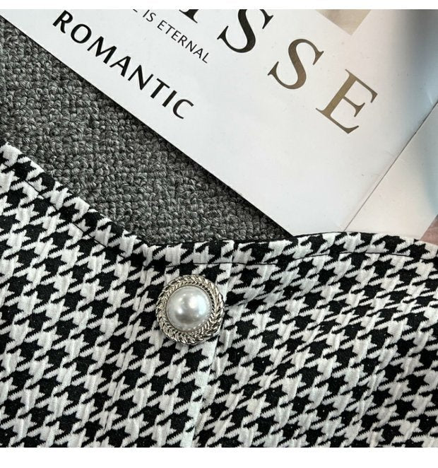 Fashionable Houndstooth Camisole Design Sense
