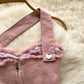 Tenue élégante rose pour fille sexy, vêtements d'extérieur, haut bandeau à bretelles, jupe irrégulière, costume deux pièces élégant