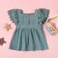 Spring Infant Children's Solid Color Sleeveless Dress