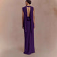 Womens Pile-Neck Bow-Tie Scarf Dress