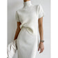 Slit Sheath Skirt Skirt Suit