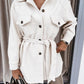 Petite veste parfumée à lacets tendance avec poches