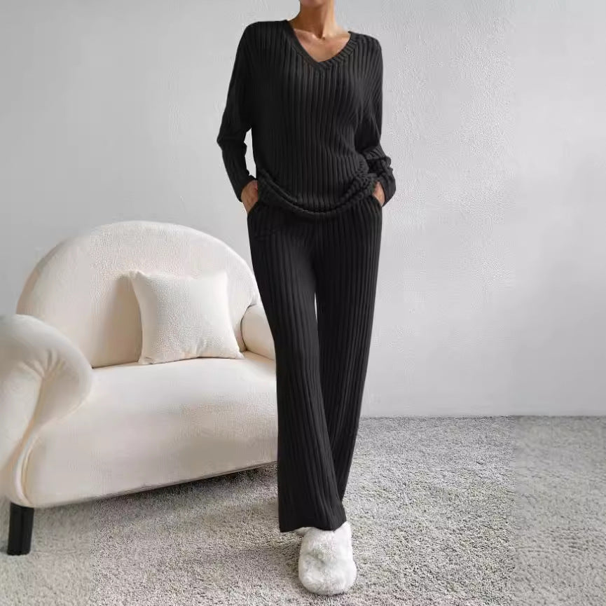 Women's Straight-leg Pants Elegant Loose Suit