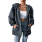Women's Fashion Loose Casual Sweater Cardigan Hooded Coat