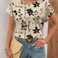 European And American Vintage Floral Collar Shirt