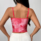 Street Style Lace Fishbone Slim-fit Tank Top
