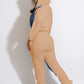 Women's Casual Denim Fashionable Jacket Trousers Suit