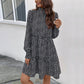 Leopard Print Long Sleeve Dress