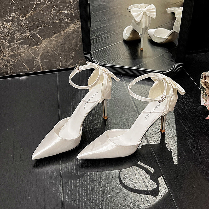 Satin White Wedding Shoes Plus Size