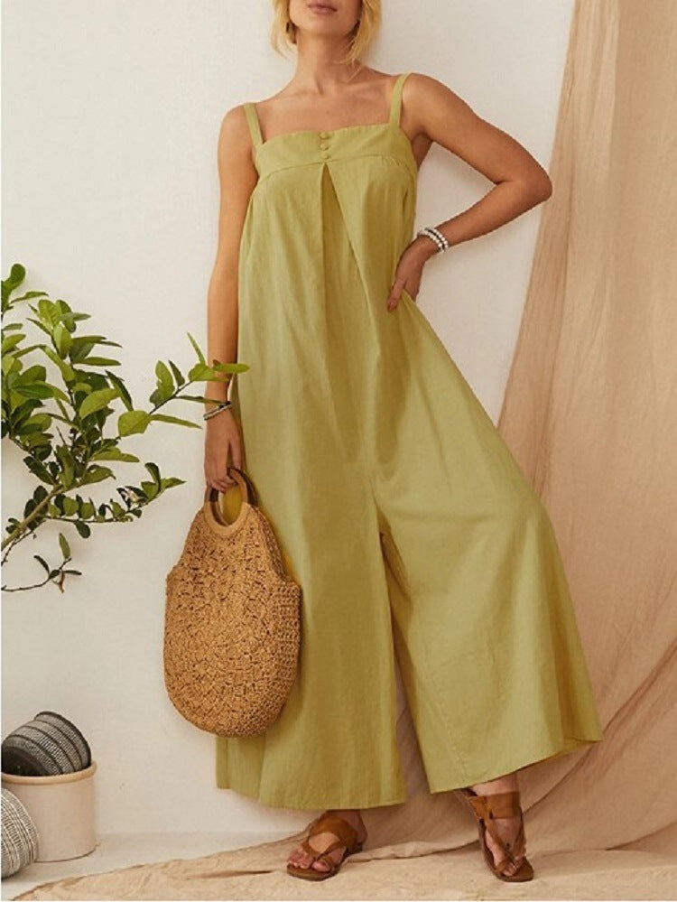 Pure Color Casual Long Suspenders
