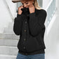 Veste cardigan en peluche d'agneau Veste en peluche double face Manteau Haut