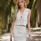 V-neck Casual Loose Vest Knitting Suit Women
