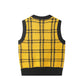 Women's Checkerboard V-Neck Pullover Tank Top