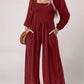 Women's Fashion Wide Leg Trousers Simple Commute Style