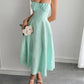 Elegant Graceful Strap Jacquard Maxi Dress Women's Clothing