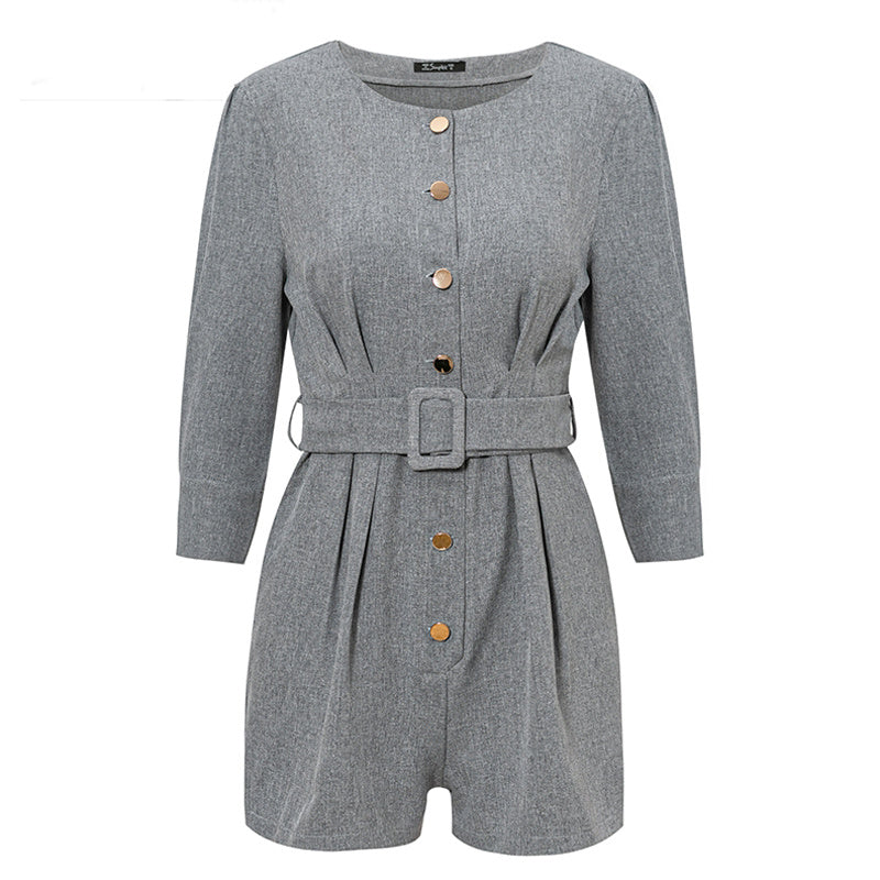 Women's round neck Jumpsuit