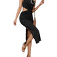 Robe tricotée sexy et ajustée pour femme