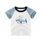 T-shirt enfant col rond manches courtes en coton