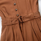 Combinaison ample à manches longues avec ceinture, idéale pour toutes les occasions