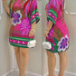 Women's Round-neck Tropical Printing Half-sleeved Casual Dress