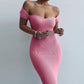 European And American Women's Clothing Art Tight One-step Dress