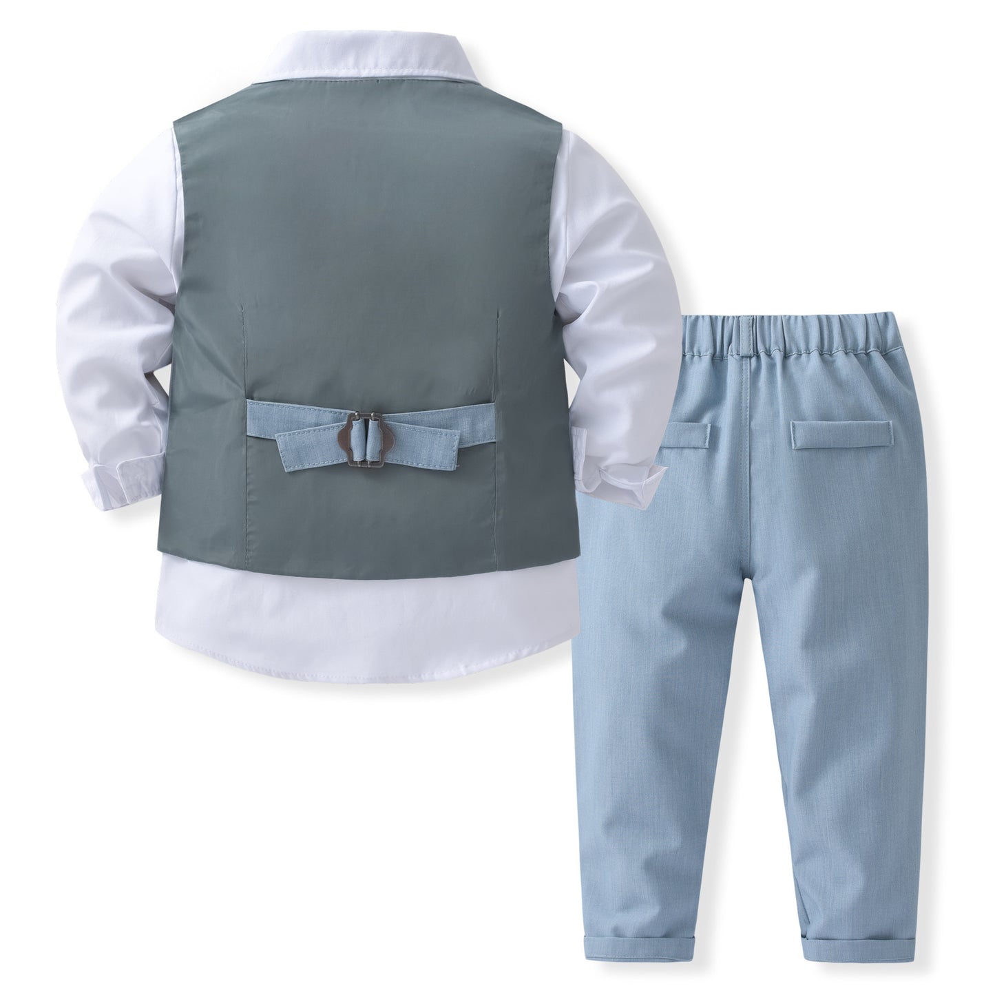 Ensemble gilet à col gentleman pour banquet de bébé