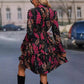 Robe chemise imprimée élégante pour femme, nouvelle collection automne