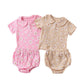 Cute Sunflower Printed Pajamas With Short Sleeves
