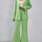 European And American Solid Color Small Suit Bell-bottom Pants