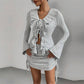 Women's Elegant Fashion Ruffled Slim-fit Suit