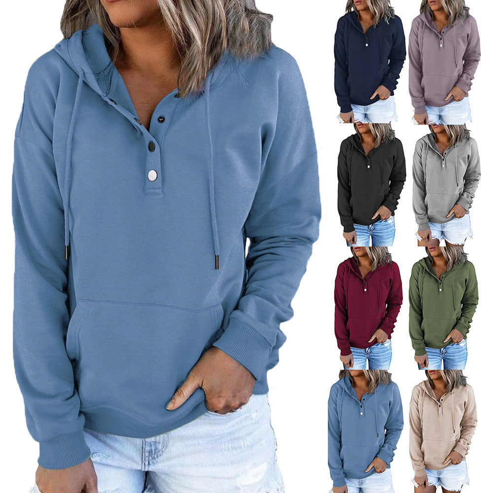 Manteau à manches longues pour femme, pull ample et décontracté à capuche