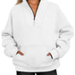 Women's Casual Loose Fleece Thread Top
