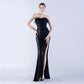 Robe de soirée haut de gamme en plumes d'autruche, rétractable, pliable et froissée