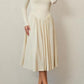 Women's Solid Color Long Sleeve Bottoming Dress