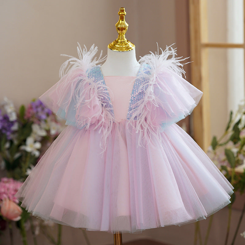 Girls' High-end Princess Dress Flower Girl Wedding Little Girl Dress