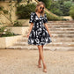 Lady Temperament Waist-tight V-neck Skirt